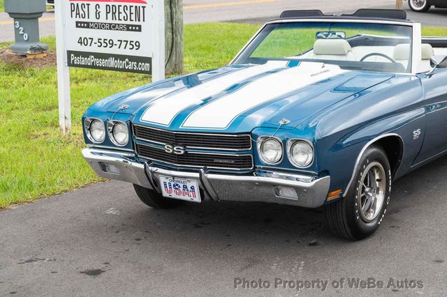 1970 Chevrolet Chevelle SS Convertible LS5 Matching Numbers 454 - 23045938 - 21
