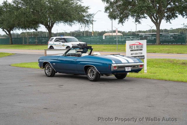 1970 Chevrolet Chevelle SS Convertible LS5 Matching Numbers 454 - 23045938 - 2