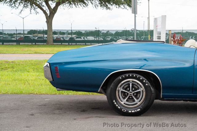1970 Chevrolet Chevelle SS Convertible LS5 Matching Numbers 454 - 23045938 - 33