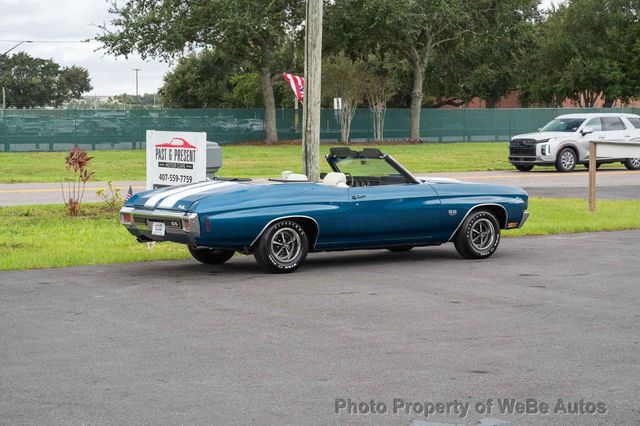 1970 Chevrolet Chevelle SS Convertible LS5 Matching Numbers 454 - 23045938 - 4