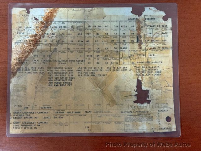 1970 Chevrolet Chevelle SS LS6 with Build Sheet - 22954958 - 15