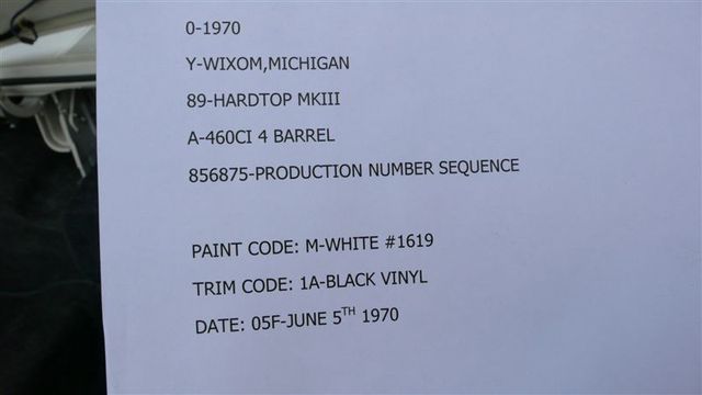 1970 LINCOLN MARK III ORIGINAL - 7699711 - 85