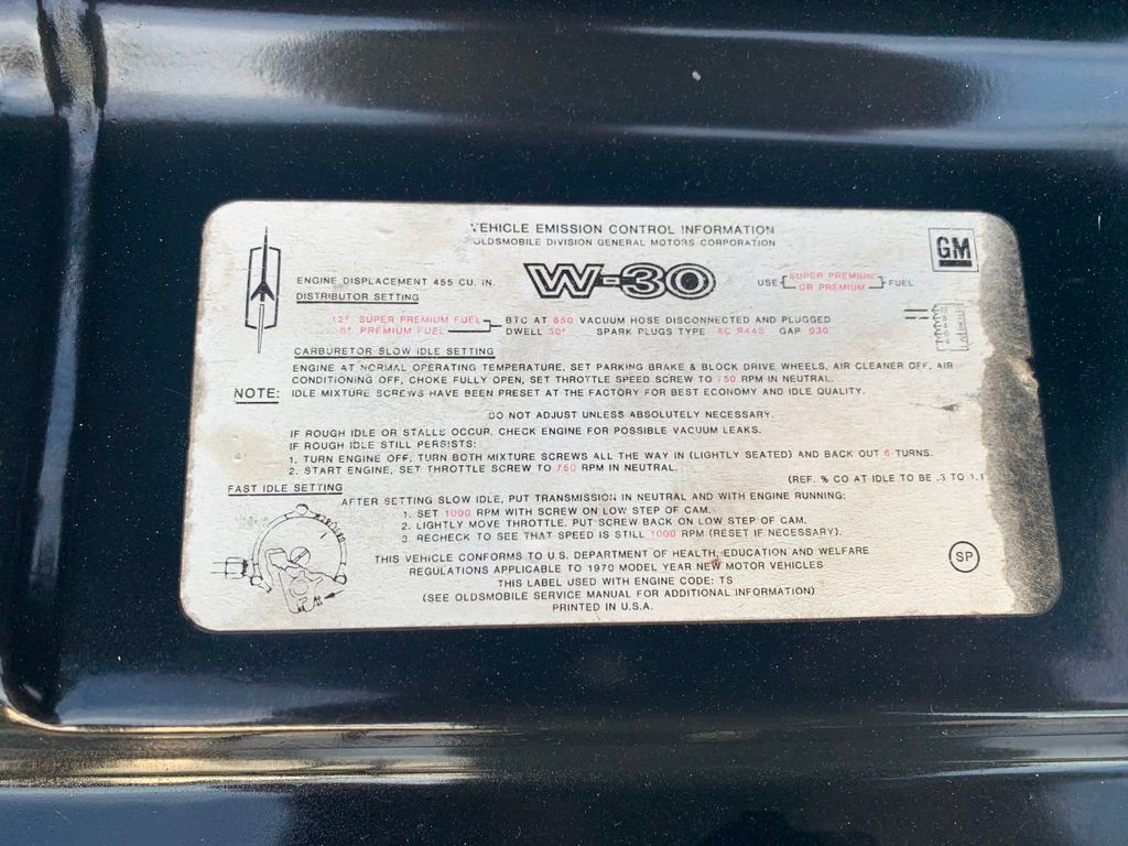 1970 Oldsmobile 442 4Sp Convertible  - 19819001 - 33