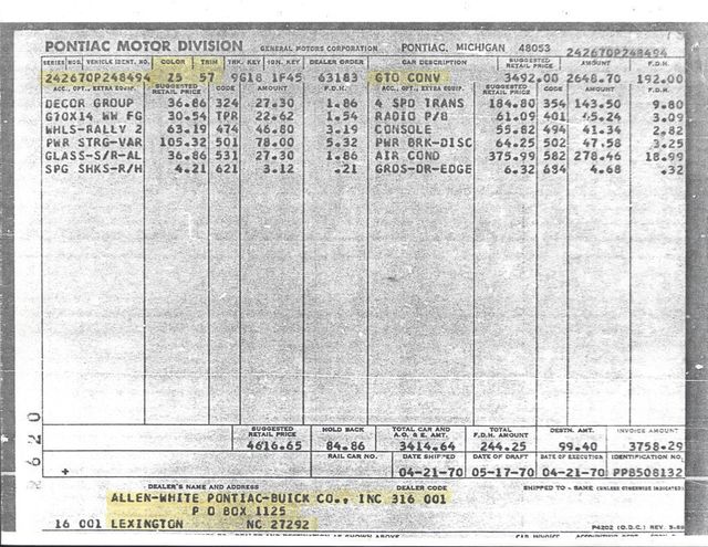 1970 Pontiac GTO Convertible  - 22466105 - 55