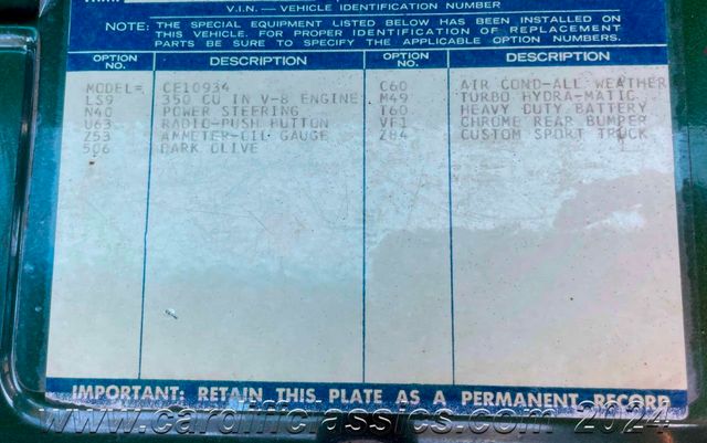 1971 Chevrolet C/K-10 Cheyenne  - 21687815 - 31