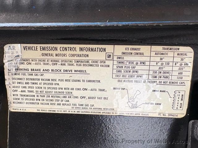 1971 Chevrolet Corvette  - 23043567 - 49