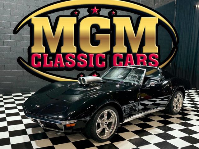 1971 Chevrolet Corvette SUPERCHARGED STINGRAY SLICK BLACK PAINT 4 SPD - 22978738 - 0