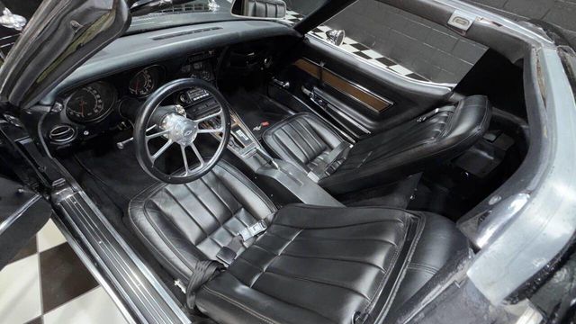 1971 Chevrolet Corvette SUPERCHARGED STINGRAY SLICK BLACK PAINT 4 SPD - 22992761 - 1