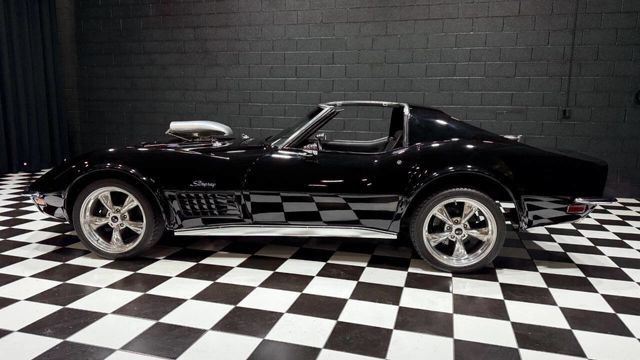 1971 Chevrolet Corvette SUPERCHARGED STINGRAY SLICK BLACK PAINT 4 SPD - 22992761 - 5