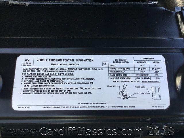 1971 Chevrolet El Camino SS 454  - 17956617 - 25