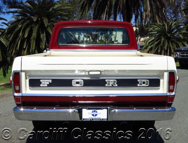 1971 Ford F-100 Sport Custom SHORT BED STYLESIDE PICKUP  - 14956775 - 12