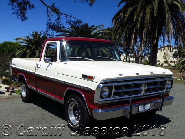 1971 Ford F-100 Sport Custom SHORT BED STYLESIDE PICKUP  - 14956775 - 2