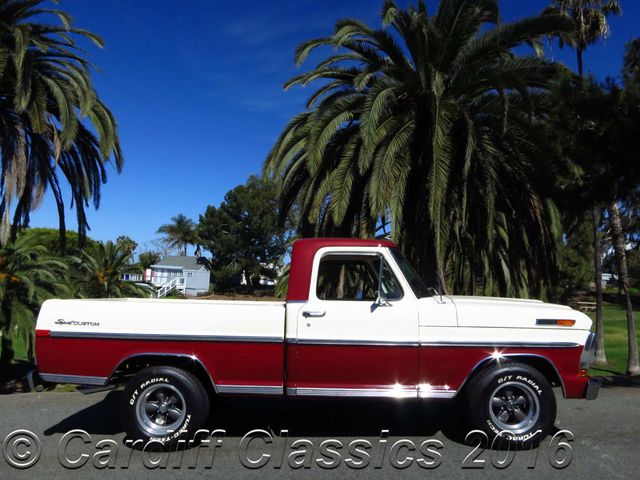 1971 Ford F-100 Sport Custom SHORT BED STYLESIDE PICKUP  - 14956775 - 3