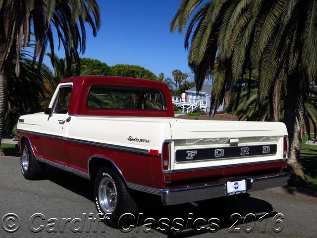 1971 Ford F-100 Sport Custom SHORT BED STYLESIDE PICKUP  - 14956775 - 6
