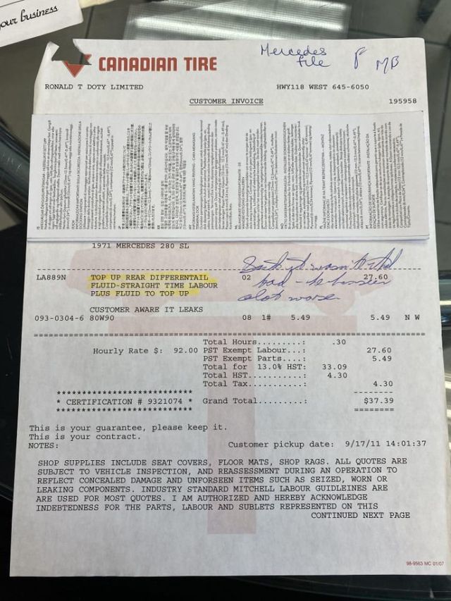 1971 Mercedes-Benz 280SL 1971 MERCEDES BENZ 280SL ROADSTER - 21358799 - 71