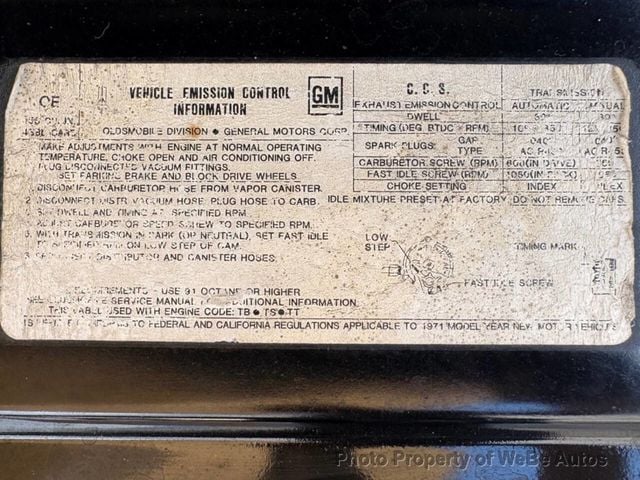 1971 Oldsmobile 442  - 23036807 - 48
