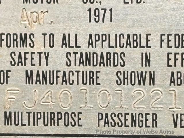 1971 Toyota Land Cruiser  - 23043876 - 33