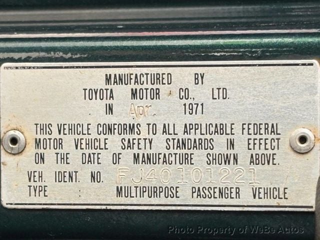 1971 Toyota Land Cruiser  - 23043876 - 39