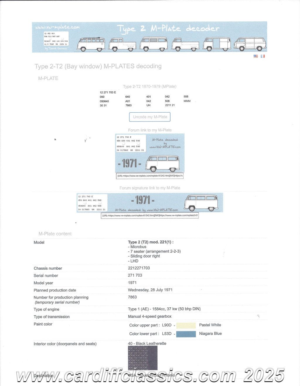 1971 Volkswagen Bus  - 22457681 - 98