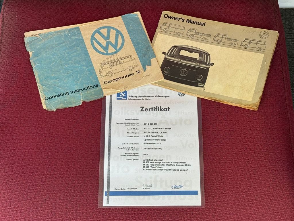 1971 Volkswagen Westfalia Campmobile Bus  - 22351289 - 33