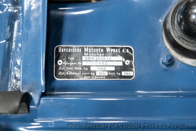 1972 BMW 2002 tii frame off restoration  - 23018229 - 12