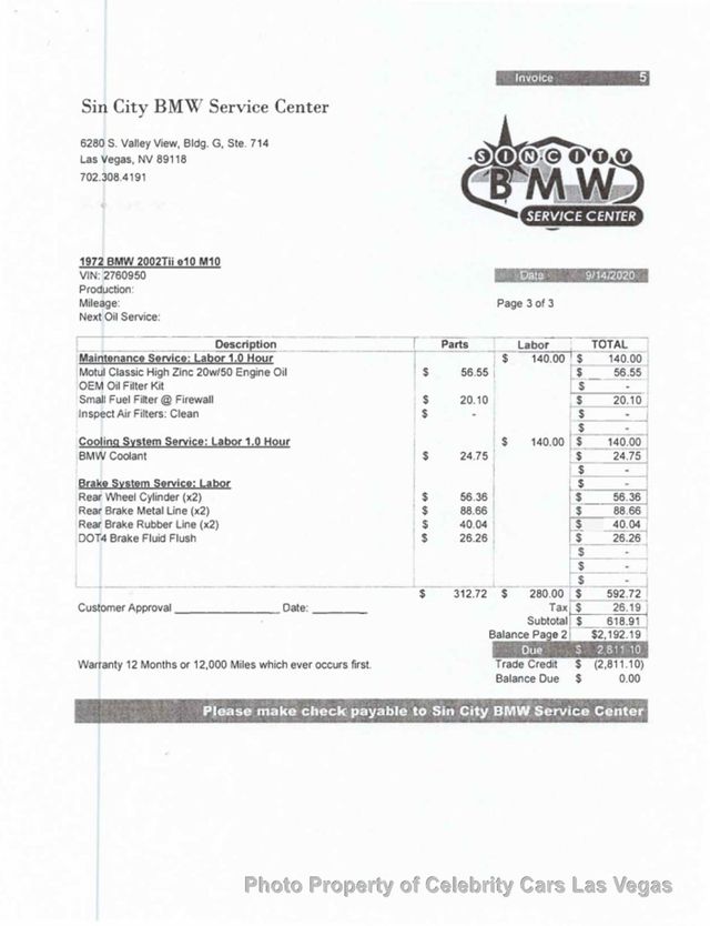 1972 BMW 2002 tii frame off restoration  - 23018229 - 69