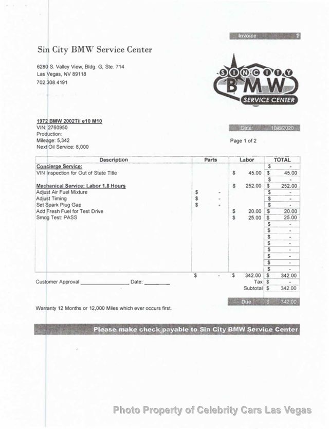 1972 BMW 2002 tii frame off restoration  - 23018229 - 70