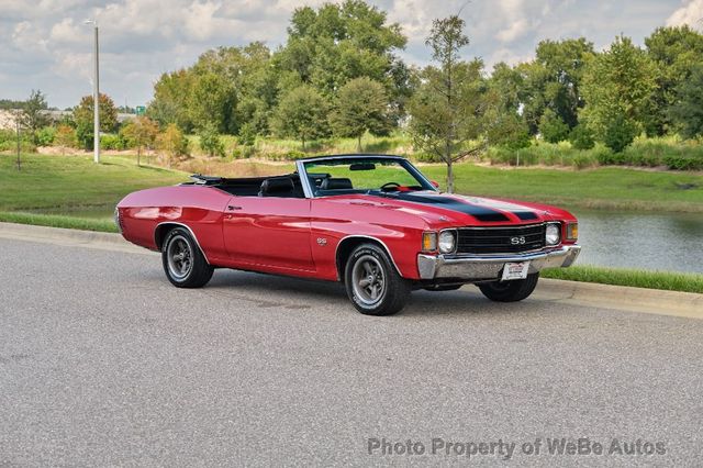 1972 Chevrolet Chevelle SS Convertible LS5 Matching Numbers - 22600235 - 52