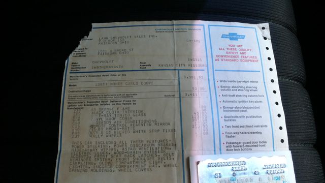 1972 Chevrolet MONTE CARLO  - 16493085 - 76