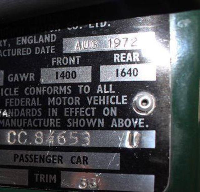 1972 Triumph TR6 TR6 ROADSTER - 13416500 - 21