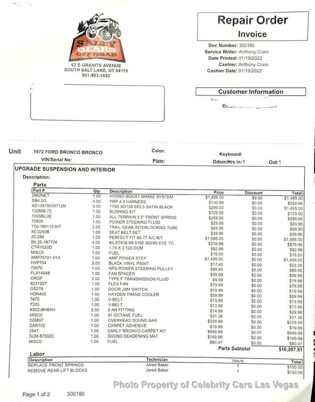 1973 Ford Bronco CUSTOM 408 Stroker - 22584257 - 68