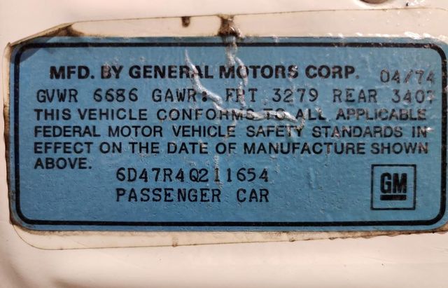 1974 Cadillac COUPE DEVILLE  - 21962135 - 89