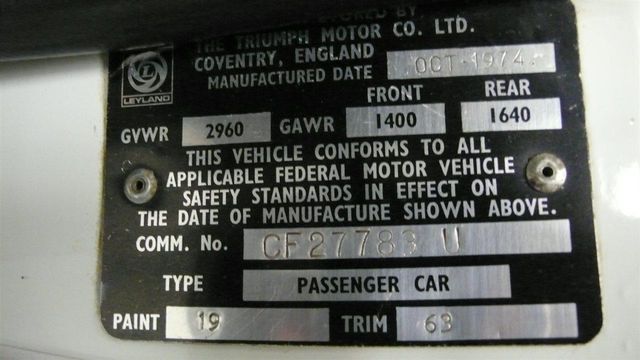 1974 Triumph TR6 convertible  - 13028710 - 25