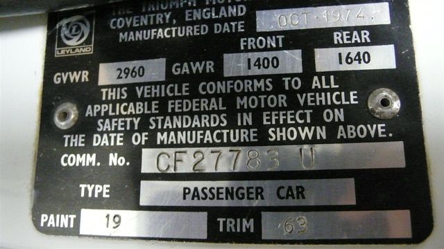1974 Triumph TR6 convertible  - 13028710 - 26
