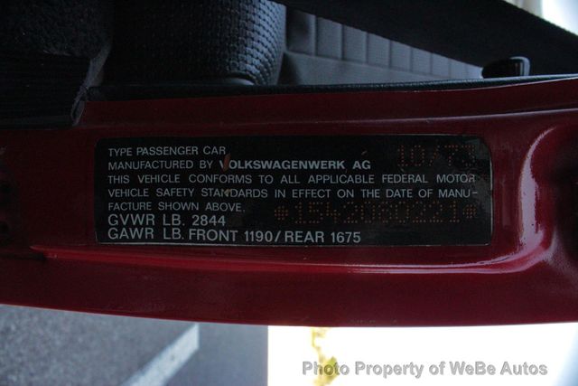 1974 Volkswagen Super Beetle Convertible - 22969571 - 62