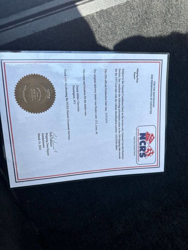 1975 Chevrolet Corvette L-48 350 CI V-8, Automatic, Air Conditioning - 22964804 - 28