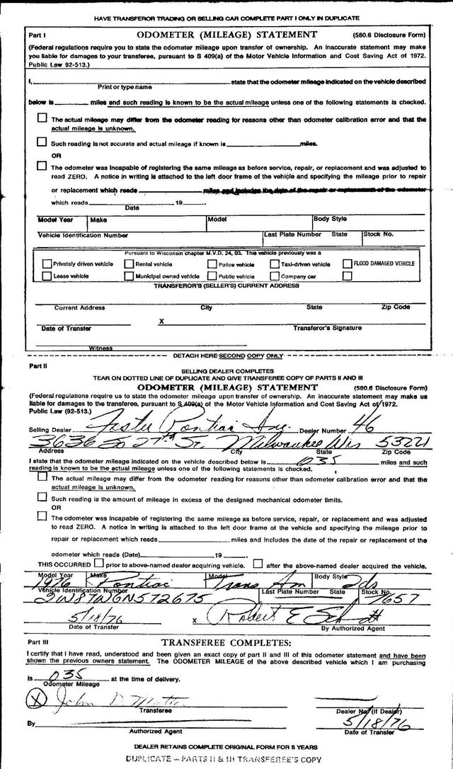 1976 Pontiac Trans-Am  455ci 4-speed  - 15156160 - 28