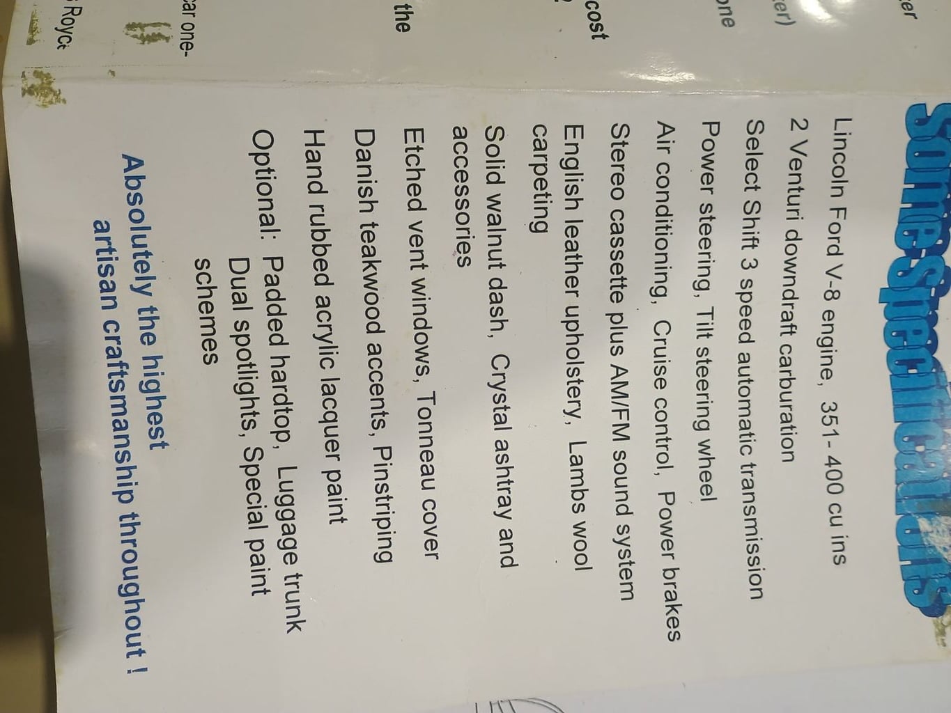 1977 Clenet Convertible CLENET COACHWORKS SERIES 1 NO. 13/250 - 22866940 - 73