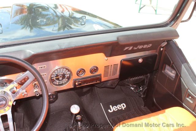 1978 Jeep CJ7 1978  CJ7 RESTOMODE 4WD CONVERTIBLE 350 AUTO - 21296574 - 42