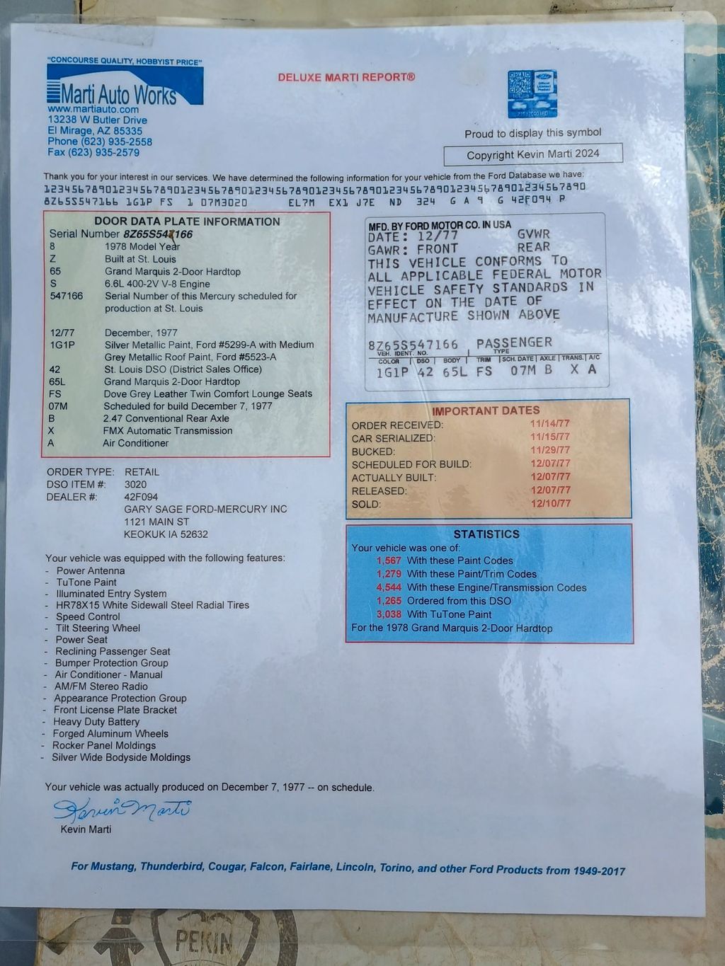 1978 Mercury Grand Marquis 1978 Mercury Grand Marquis - 22901124 - 82