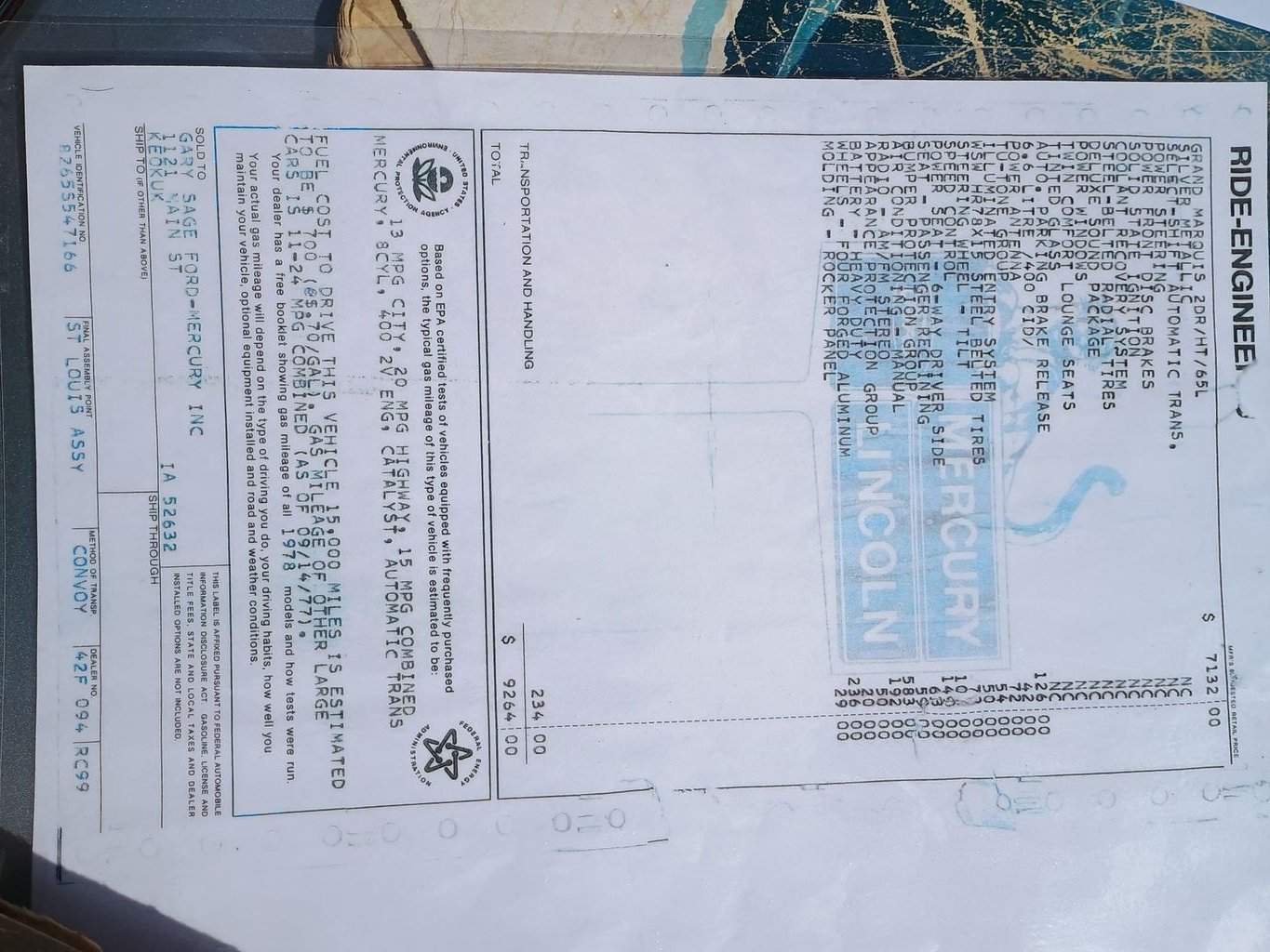 1978 Mercury Grand Marquis 1978 Mercury Grand Marquis - 22901124 - 83