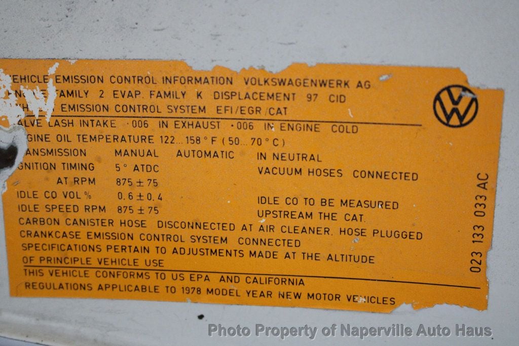 1978 VOLKSWAGEN BEETLE CONVERTIBLE - Image 32