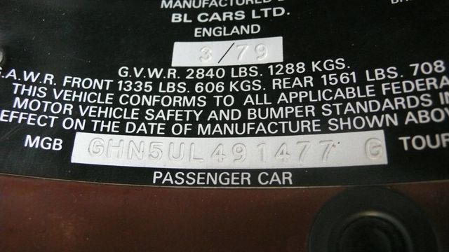 1979 MG MGB  - 18175581 - 97