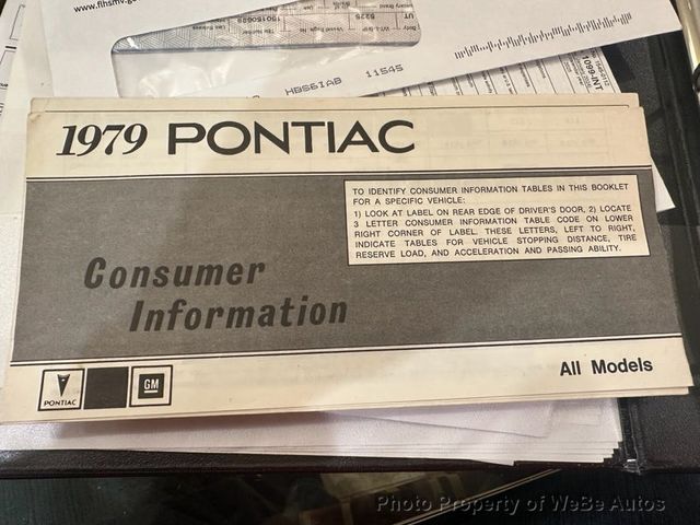 1979 Pontiac Trans Am Survivor For Sale - 23002319 - 26