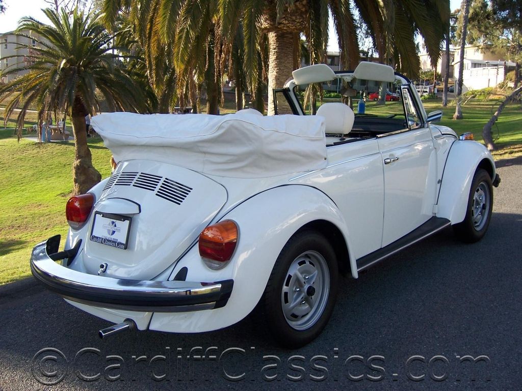 1979 Volkswagen Super Beetle Triple White Cabriolet - 10314095 - 5