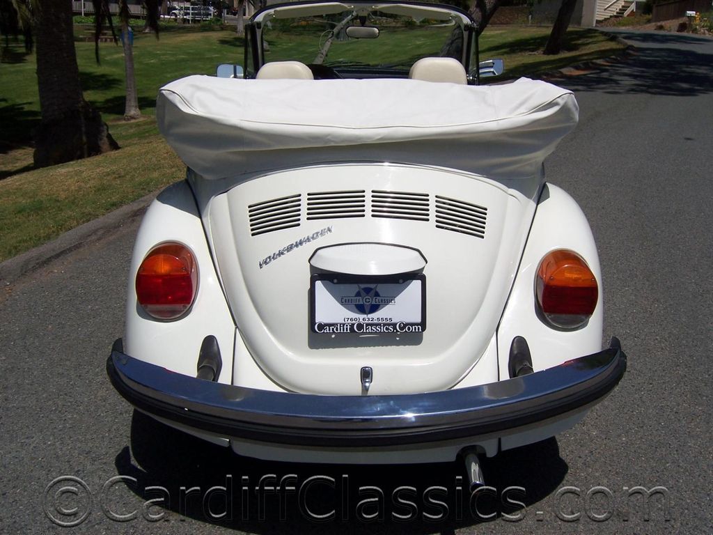 1979 Volkswagen Super Beetle Triple White Cabriolet - 10314095 - 6