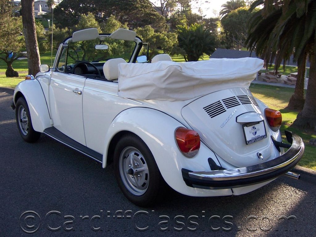 1979 Volkswagen Super Beetle Triple White Cabriolet - 10314095 - 7