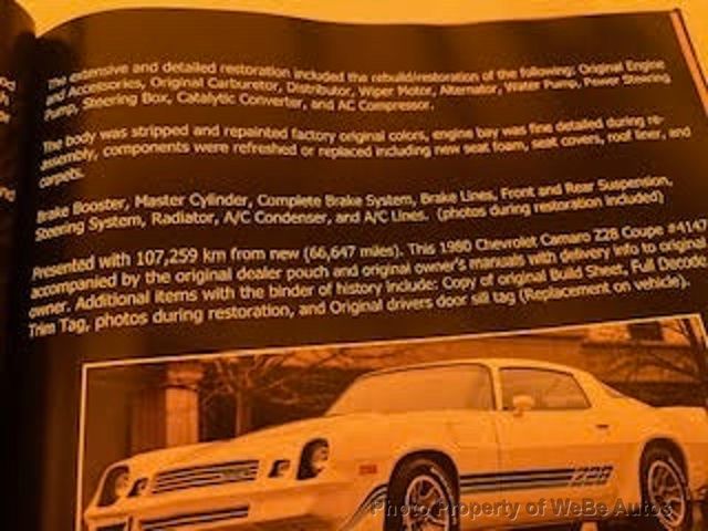 1980 Chevrolet Camaro Z/28 For Sale - 22848801 - 64