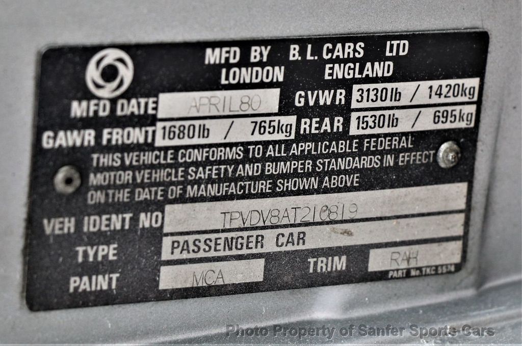1980 Triumph TR8  - 21484802 - 51
