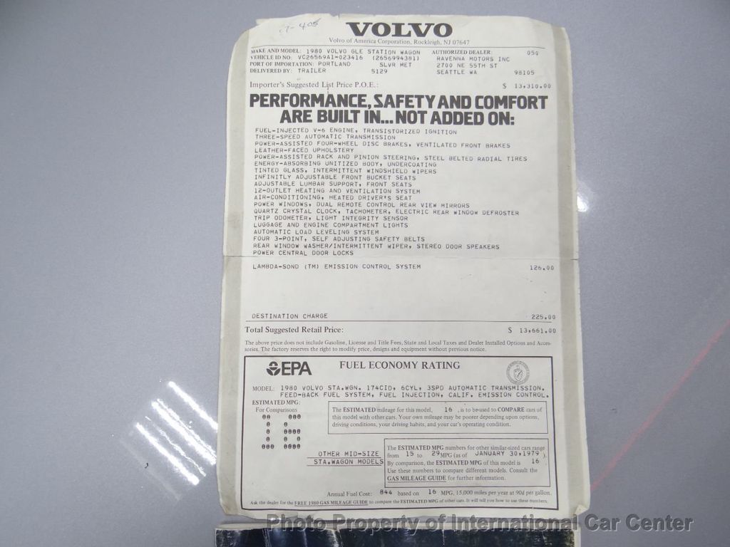 1980 Volvo 265 GLE Estate Wagon  - 22195019 - 3